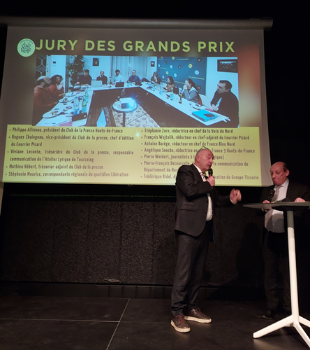 Philippe Allienne, président du Club de la presse et Luc Hossepied, vice-président ont remercié les membres du jury qui ont participé cette à la distinction des lauréats